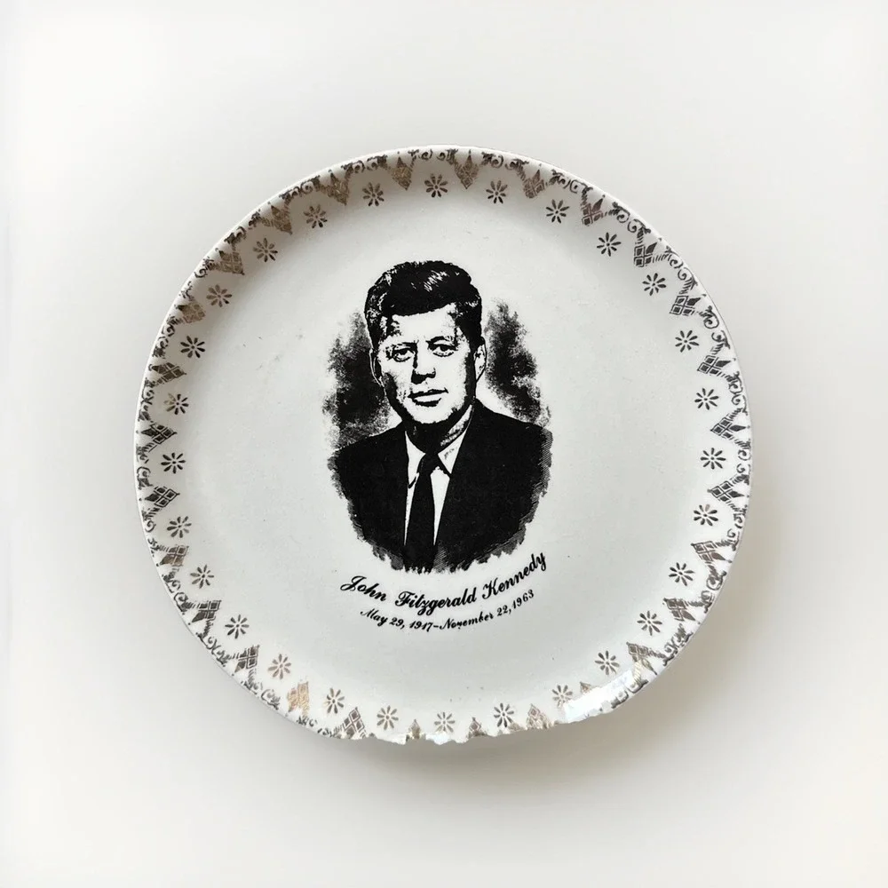 Vintage John F Kennedy JFK Memorial Commemorative Plate 1963‎ Americana